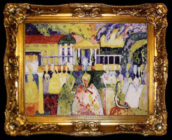 framed  Wassily Kandinsky Krinolinos Holgyek, ta009-2